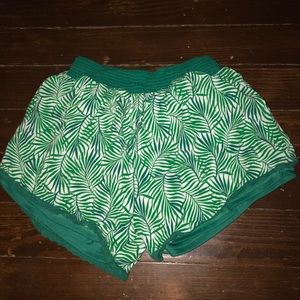 Patterned fabric shorts